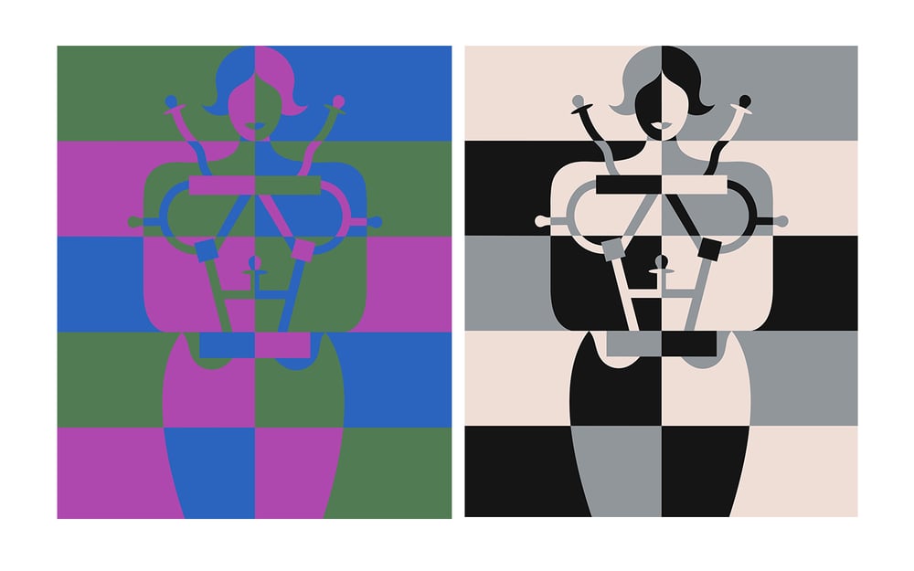 Image of Olimpia Zagnoli - Signorina Anni '80 + Signorina Anni '80 b&w