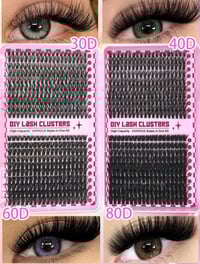 Image 5 of KIT EXTENSION DE CILS - 12 types de kits de grappes de cils, Mega/Ultra/Dramatic/Volume/Full/Spikes