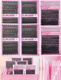 Image 3 of KIT EXTENSION DE CILS - 12 types de kits de grappes de cils, Mega/Ultra/Dramatic/Volume/Full/Spikes