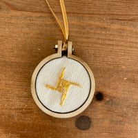 Image 1 of Brigid’s Cross Miniature Embroidery 