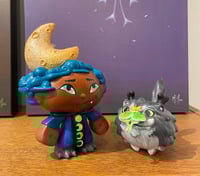 Image 4 of 'Moon Dragon and Wolf' 2-pc Custom Figures by Elisabeth Holmes
