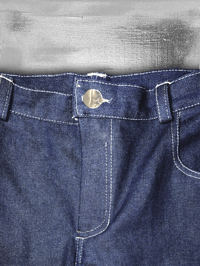 Image 3 of Pantalon Denim Bleu