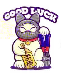 Image 1 of "LUCKY VANDAL CAT" Plexiglas Cut 