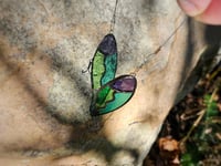 Image 2 of Stained Glass Fishing Lure - Blue, Green, & Purple