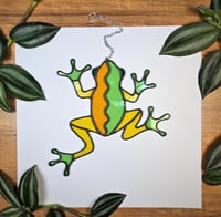 Image 1 of Stained Glass Wavy Frog
