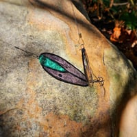 Image 3 of Stained Glass Fishing Lure - Blue & Purple