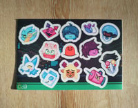 Planche de stickers vinyle DELTARUNE - CHAPITRE 2 | 152 mm × 102 mm