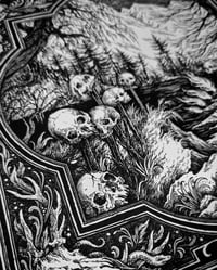 Image 2 of Art print - Skulls of Motala - Illustration in black and white 