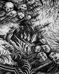 Image 3 of Art print - Skulls of Motala - Illustration in black and white 