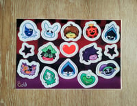 Planche de stickers vinyle DELTARUNE - CHAPITRE 1 | 152 mm × 102 mm