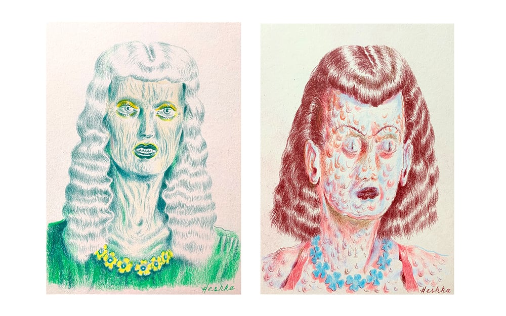 Image of Ryan Heshka - Grace + Paula