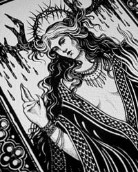 Image 3 of Art Print "Morgaine", black and white, Din A4 