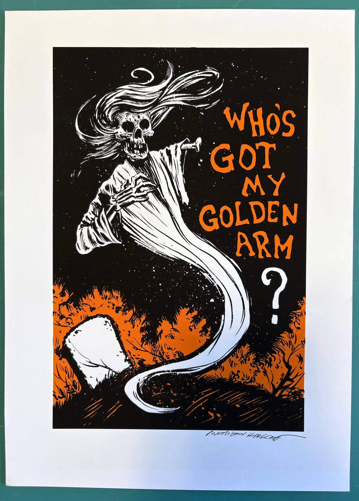 Image of “Golden Arm” print