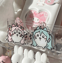 Image 1 of Hatsune Miku x Chiikawa Acrylic Charm