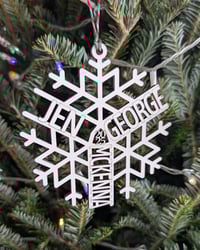 Personalized Snowflake Family Ornament