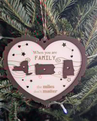 Long-Distance Family Heart Ornament