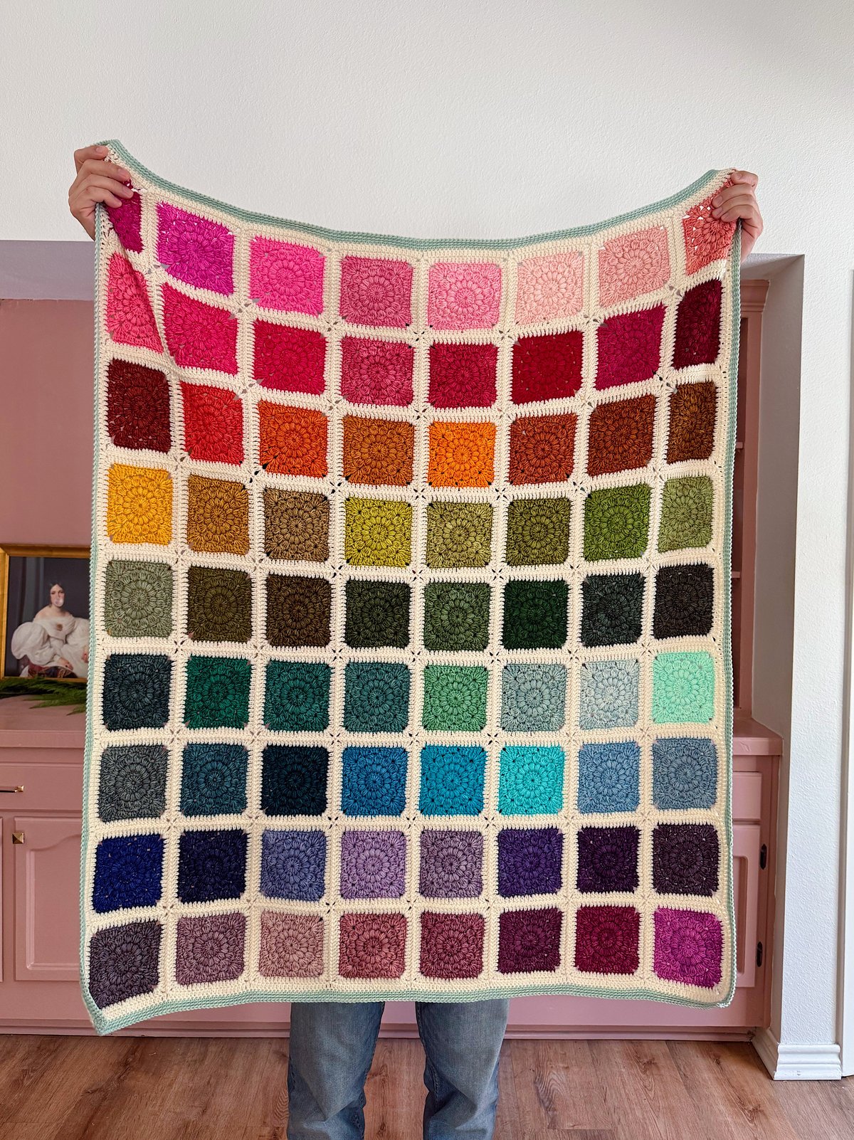 Rainbow Sunburst blanket