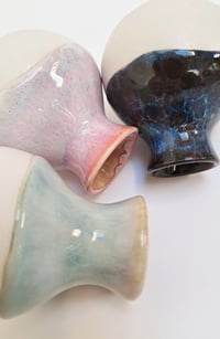 Image 9 of Miniature Porcelain Drippy Vases