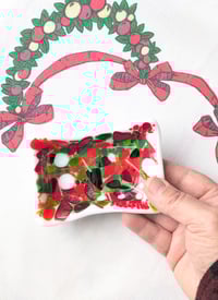 Image 2 of Fused Glass Christmas Soap or Trinket Dishes