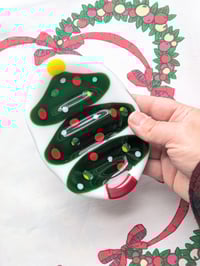 Image 5 of Fused Glass Christmas Soap or Trinket Dishes