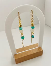 Image 2 of Aqua Waters Dangle Earrings