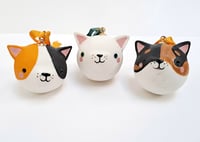 Image 1 of Porcelain Cat Baubles