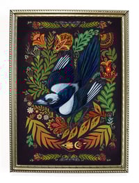 Image 1 of  Grimoire in small brass frame