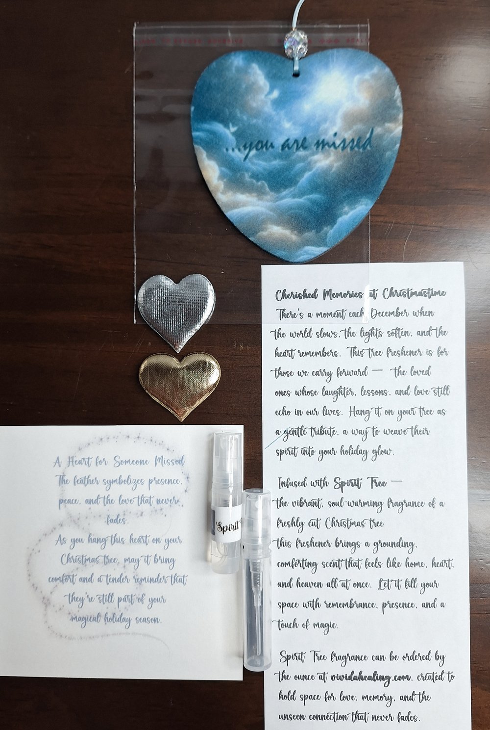 Image of Missed at Christmas Time Air Freshener (YOU) (see variants for mom, dad, baby)