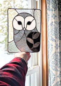 Image 2 of Color Changing Van Gogh Botanical Barn Owl 