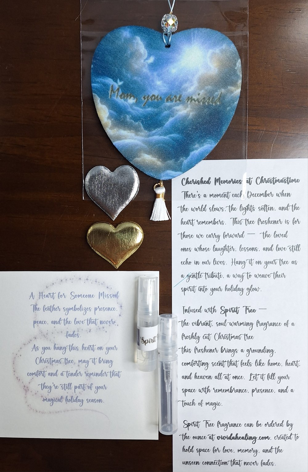 Image of Missed at Christmas Time Air Freshener (YOU) (see variants for mom, dad, baby)