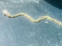 Image 2 of Tiny rutilated quartz on gold chain