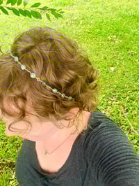 Image 1 of Wire wrapped labradorite head band