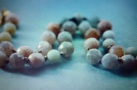 Image 2 of Knotted Agate and Amazonite Necklace