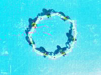 Image 1 of Smokey quartz wire wrapped link bracelet