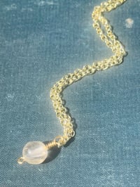 Image 5 of Tiny rutilated quartz on gold chain
