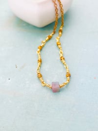 Image 1 of Jasper and gold necklace