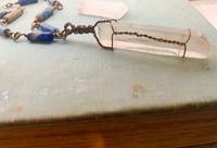 Image 1 of Crystal and Lapis Necklace