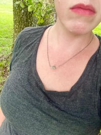 Image 4 of Wire wrapped labradorite necklace in silver