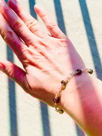Image 6 of Smokey quartz wire wrapped link bracelet