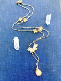 Image 5 of Gold wire wrapped sunstone and citrine necklace