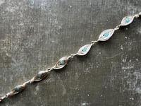 Image 5 of wire wrapped gold and emerald bracelet