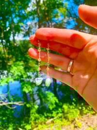 Image 2 of Opal and citrine dangle earrings