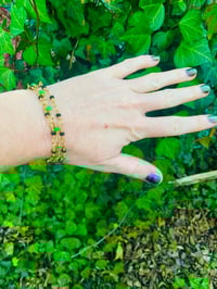 Image 5 of Green Adventurine and Wood Beaded Layered Bracelet