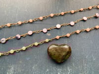 Image 3 of Quartz and Shell Gold Wire Wrapped Bracelets