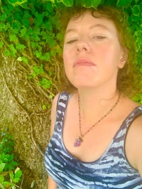 Image 4 of Fluorite and Amazonite wire wrapped necklace