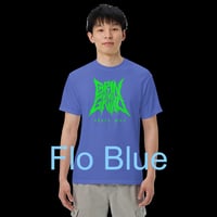 Image 16 of Comfort Colours Cotton Tee - Classic Logo Toxic Green - Many Colors Available - Free U.S. Shipping!