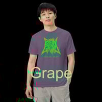 Image 21 of Comfort Colours Cotton Tee - Classic Logo Toxic Green - Many Colors Available - Free U.S. Shipping!