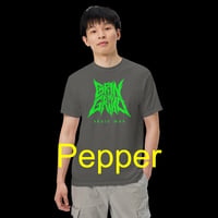 Image 12 of Comfort Colours Cotton Tee - Classic Logo Toxic Green - Many Colors Available - Free U.S. Shipping!