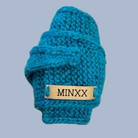 Image 1 of Teal wool and alpaca neckerchief 