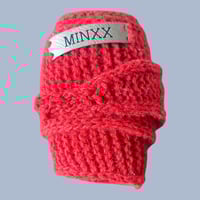 Image 1 of Wool and alpaca neckerchief in coral red